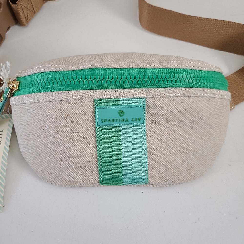 NWT Spartina 449 Armada Waist Belt Bag Flax - Picture 2 of 12